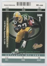2004 Fleer Authentix General Admissions Green 43/100 Ahman Green #81 0u7