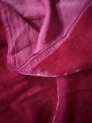 1,7 m lang x 45 Zoll SEIDENSAMT STOFF WEICHER SEIDENSAMT für Kleid, Nähen, Kleid - V131