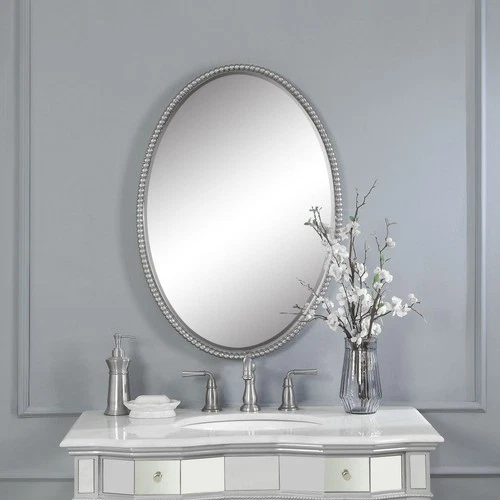 Sherise - 32 inch Oval Mirror - 22 inches wide by 1.75 inches deep Mirrors - Picture 3 of 12