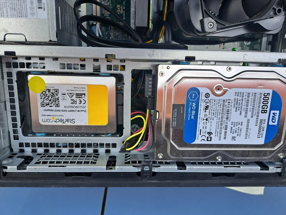 HP EliteDesk 800 G3 SFF|i5-6500 3.2GHz|12GB RAM|500GB HDD|M.2 RAID ADAPTER|WIFI - Image 3 of 4