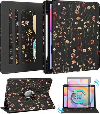 Case for Samsung Galaxy Tab S6 Lite 10.4 Inch - Cute Rotating Stand Folio Cover