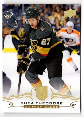2018-19 Upper Deck UD High Gloss Shea Theodore 04/10 Vegas Golden Knights #435