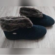 Acorn Faux Fur Booties Slippers Women's