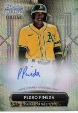 2022 Bowman Sterling #PA-PP Pedro Pineda Prospect Autographs Refractor #/150