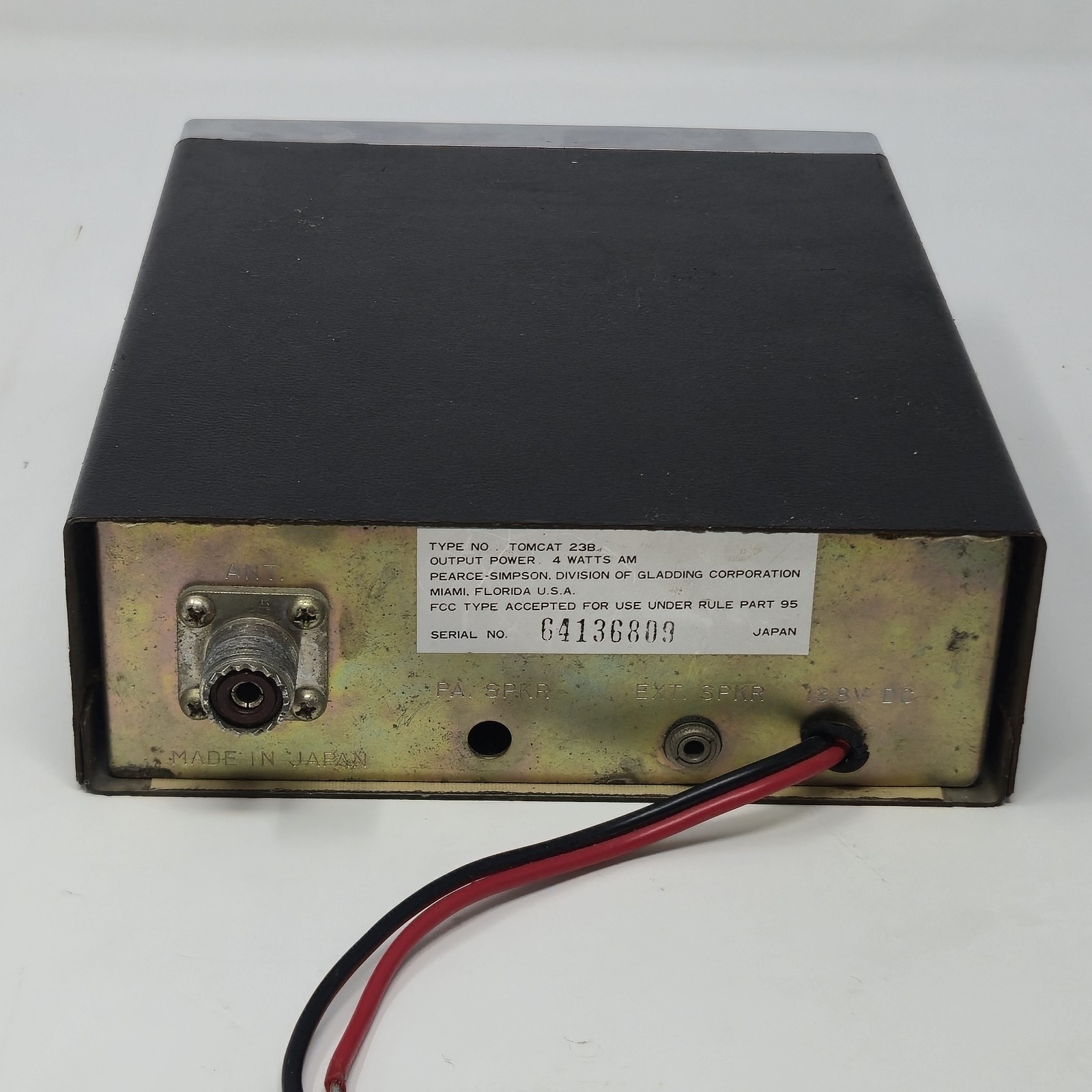 ​Vintage Pearce-Simpson Tomcat 23B CB Radio - Made in Japan -Untested/For Parts image 5