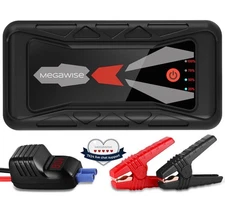 MEGAWISE 1500A Peak 16800mAh Car Battery Jump Starter Booster (up to 7L Gas... 