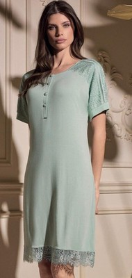 Lormar Women's Viscose Half Sleeve Nightgown 634111