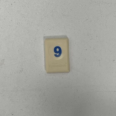 Rummikub Replacement Tiles Blue 9 Pressman 1997 Game Parts