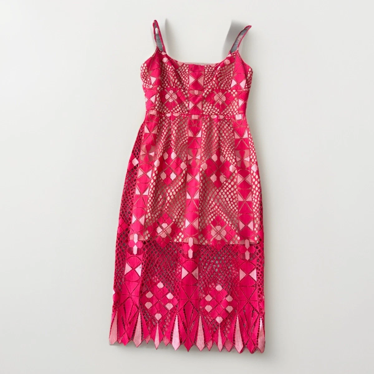 bcbgmaxazria red lace dress Lace & Jersey Gown