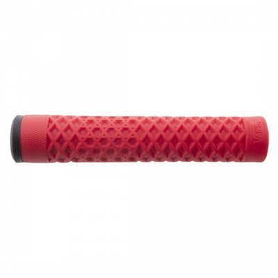 ODI Cult x Vans Flangeless BMX Bike Grips - Red, Waffle Pattern, 150mm