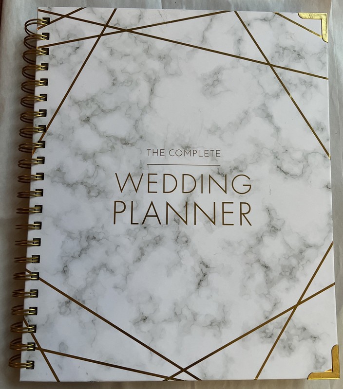 ‘The Complete Wedding Planner’ Organizer, Marble Diary, Journal, Engagement Gift
