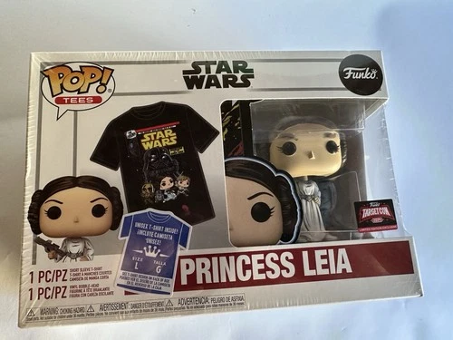 Sealed Funko Pop & Tee Star Wars Comic Series Princess Leia - L  TargetCon 2024