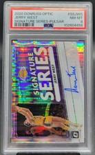 🔥2020 Panini Optic Jerry West SIGNATURE SERIES PULSAR AUTO SP /17 PSA 8 NM-MT🔥