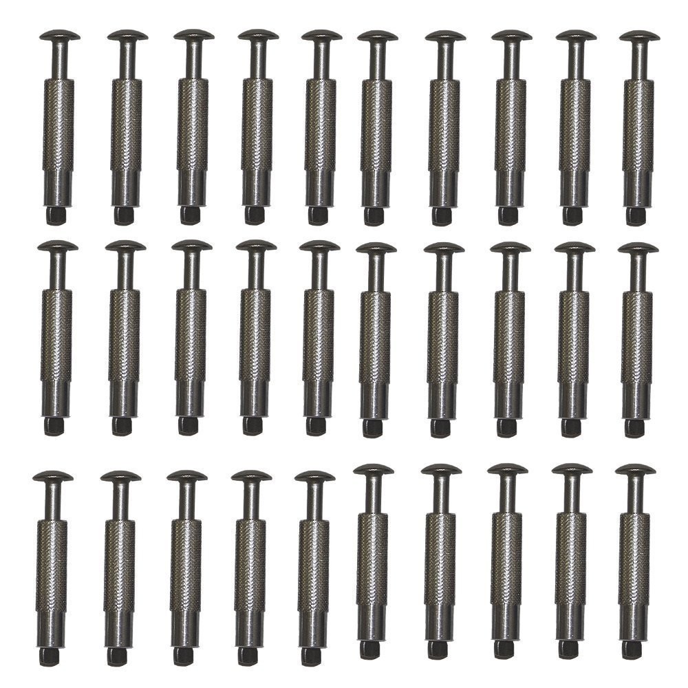 Lot de 30 pitons douille inox d12 mm pour ancrage de bâche escamotable