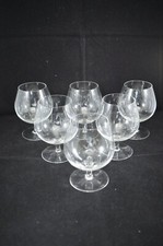 SET OF SIX ROSENTHAL PEYNET SMALL BRANDY GLASSES