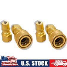 USA 2 Sets 1/4" Brass Quick Disconnect Coupler Carpet Cleaning for Wands Hose