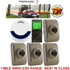DAKOTA ALERT DCMA-4000+MTPR-4000 WIRELESS ALARM SYSTEM-4 SENSORS