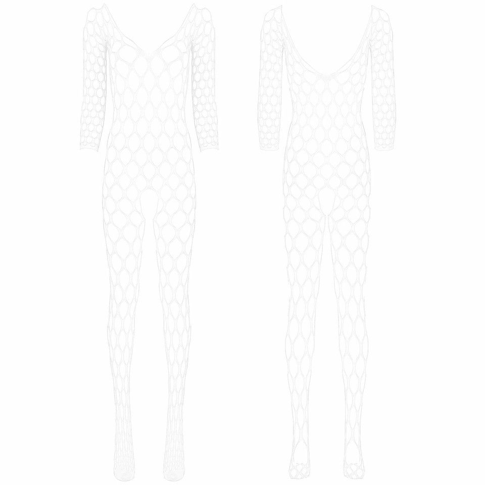 Women See Through Body Stocking Hollow Out Crotchless Full Body — free download
