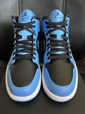 Sz 7.5-13 Nike Air Jordan 1 Mid University Blue Black White DQ8426