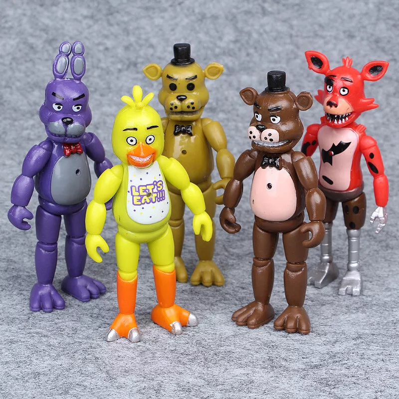 5 Pcs Five Nights At Freddy's FNAF 6'' Action Figures Holiday gift toy