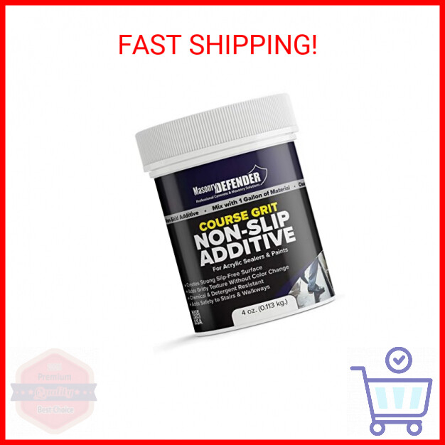 Coarse Grit Anti-Slip Additive for Acrylic Sealers and Paints 4 oz