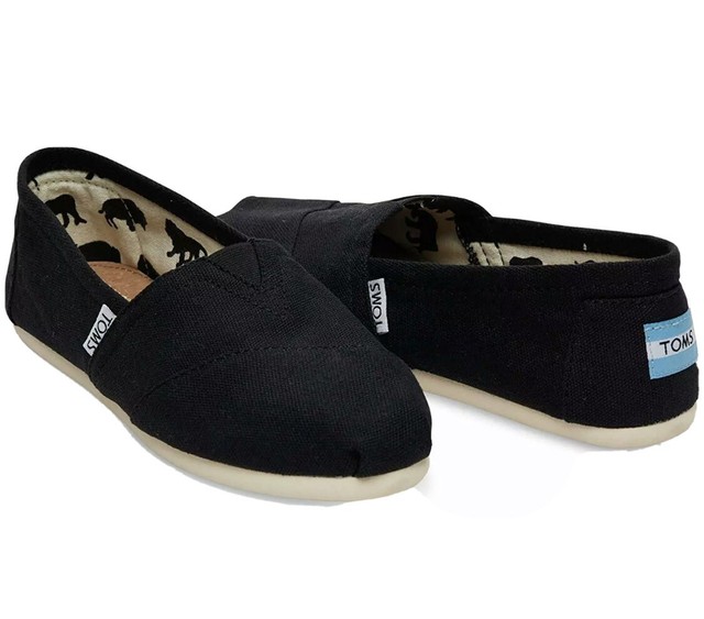 all black toms womens