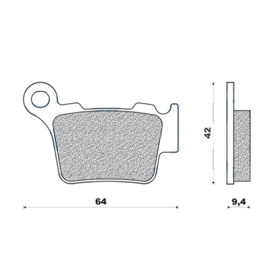 Plaquettes de frein Galfer 170 G1054 AR en métal fritté pour un freinage arrière stable