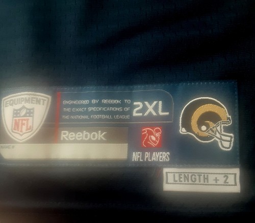 RBK ST. LOUIS RAMS SAM BRADFORD PREMIER NAVY HOME JERSEY LARGE - Picture 6 of 6