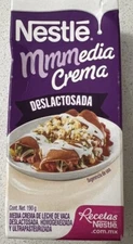 7 Pack Nestle Media Crema Deslactosada Table Cream Non Lactose 190g/6.7oz each