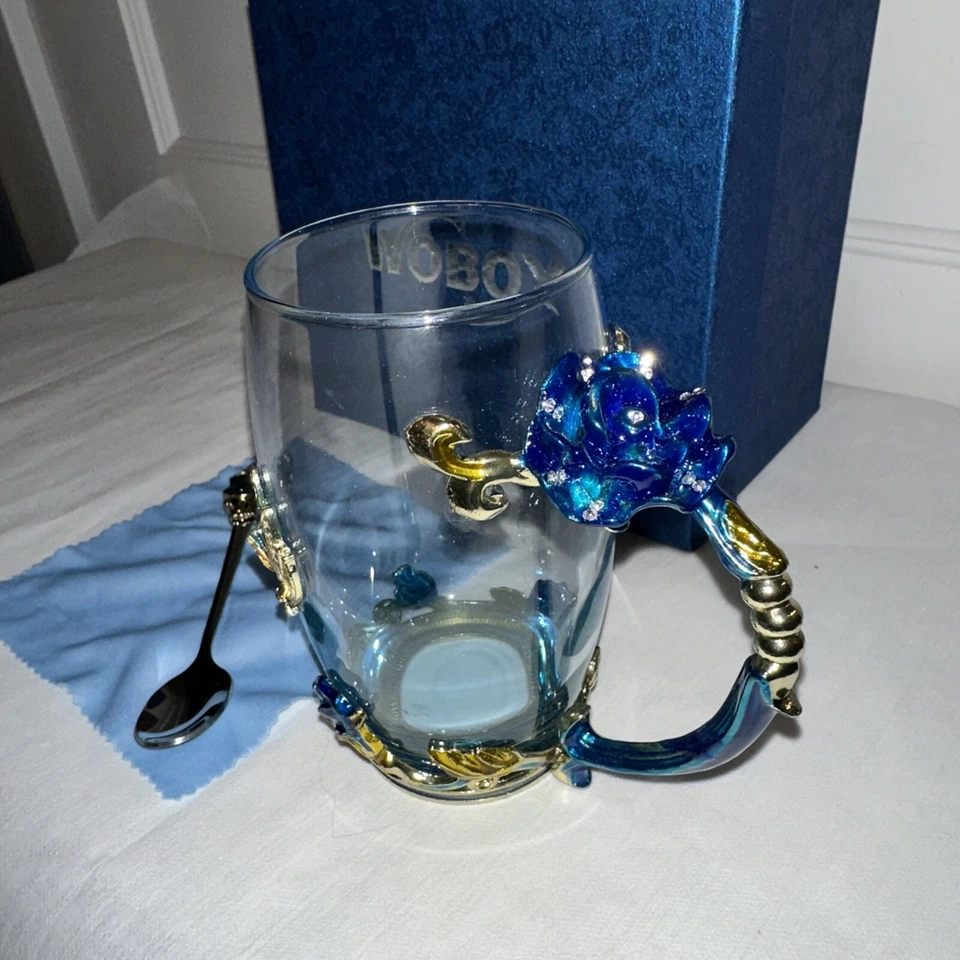 350 МЛ ЭМАЛИ ЧАЙ ЧАШКА СТАКАН КОФЕ КРУЖКА РУЧНОЙ РАБОТЫ ЦВЕТОК РОЗЫ ЧАЙ КРУЖКА ИЗ НЕРЖАВЕЮЩЕЙ СТАЛИ STE - Изображение 3 из 4