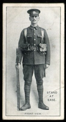 Tabakkarte, Ogdens, Infanterieausbildung, 1915, Stand at Ease, #1