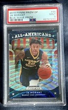 2019 Prizm Draft Ja Morant All Americans Blue Wave Prizm Rookie RC /299 PSA 9