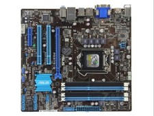 Intel Motherboard For ASUS LGA1155 B75 P8B75-M M-ATX DDR3 VGA DVI USB 3.0 SATA3