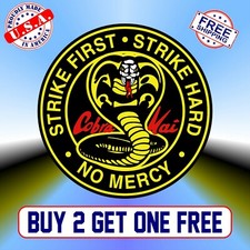 Cobra Kai Full Color bumper sticker vinyl decal Karate Kid Johnny Lawrence GoGo