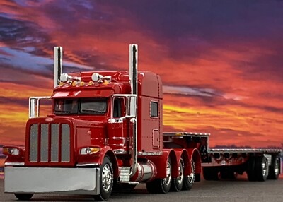 1/64 DCP PETERBILT 389 TRI AXLE W/ 70