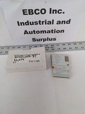 NEW Beckhoff  INTERLINK BT KL1104 4 CHANNEL INPUT TERMINAL 24 VDC