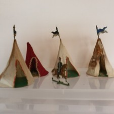 Blei/Zinnfiguren Zelte und Reiter