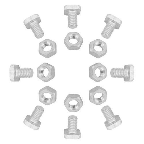 100 Pcs M6X12mm Greenhouse Nuts and Bolts Square Head Bolts Nuts