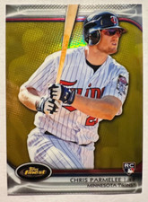 2012 Finest Gold Refractors #88 Chris Parmelee #'d 34/50 Twins