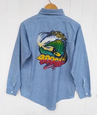 Vintage Rare 70s King Kole Chambray Denim Shirt Size XL,Pendleton