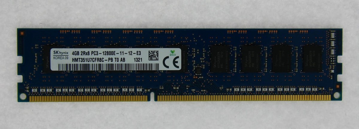 NEW Hynix 4GB 2Rx8 PC3-12800E DDR3 1600MHZ ECC HMT351U7CFR8C-PB