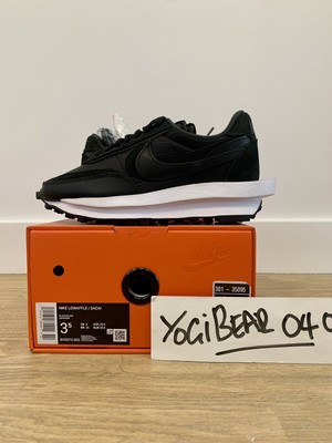 Nike LDV Waffle Sacai Black Nylon Uk 3 DS BNIB | eBay