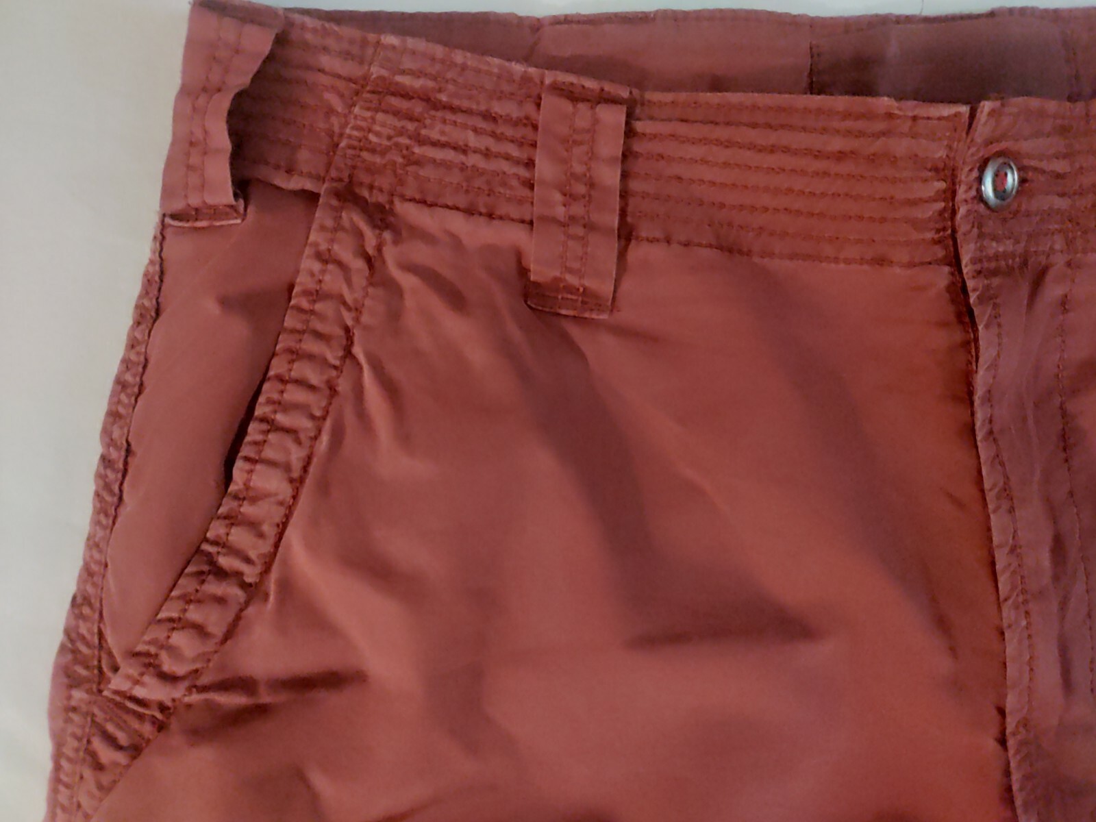 Men Converse Maroon Solid Red Cotton Flat Front C… - image 3