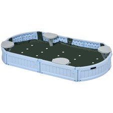 Kids Sandbox with Cover Light Blue Light Gray