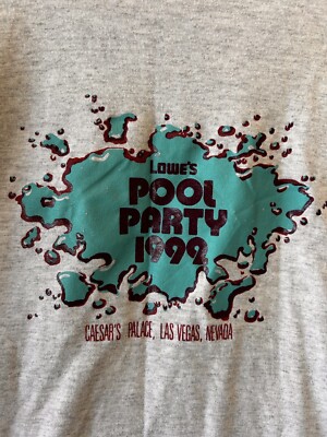 Vintage Caesars Palace 1992 Lowe's Pool Party Single Stitch XL Russell