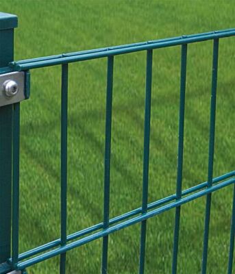 Peddy Shield Gartenzaun Doppelstabmatten ohne Pfosten grün 20m, Höhe 103cm
