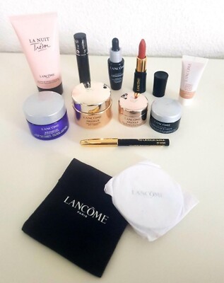 LANCÔME Set, Crème Fondante, Soft Cream Eye Cream, Genifique Serum, Lippenstift 