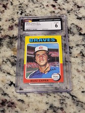 1975 TOPPS MINI  #105  BUZZ CAPRA  CGC 6 EX/NM