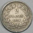 1834-BB France 2 Francs VF Louis Philippe Strasbourg 77K Silver Coin (23120303R)