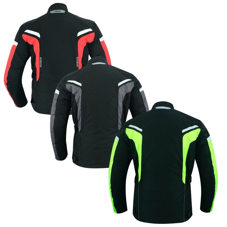 Motorrad Jacke mit Protektoren Herren Motorrad Textil Jacke Motorradjacke Neu - Bild 3 von 3